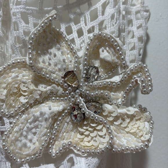 PatBO Flowered Embroidered Mini Dress - Picture 8 of 8